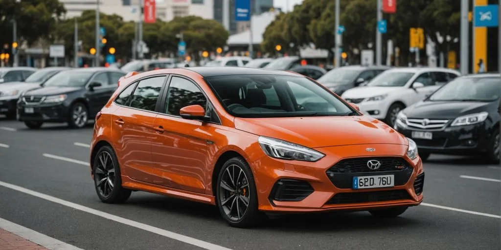 Line graph of hatchback prices in Australia